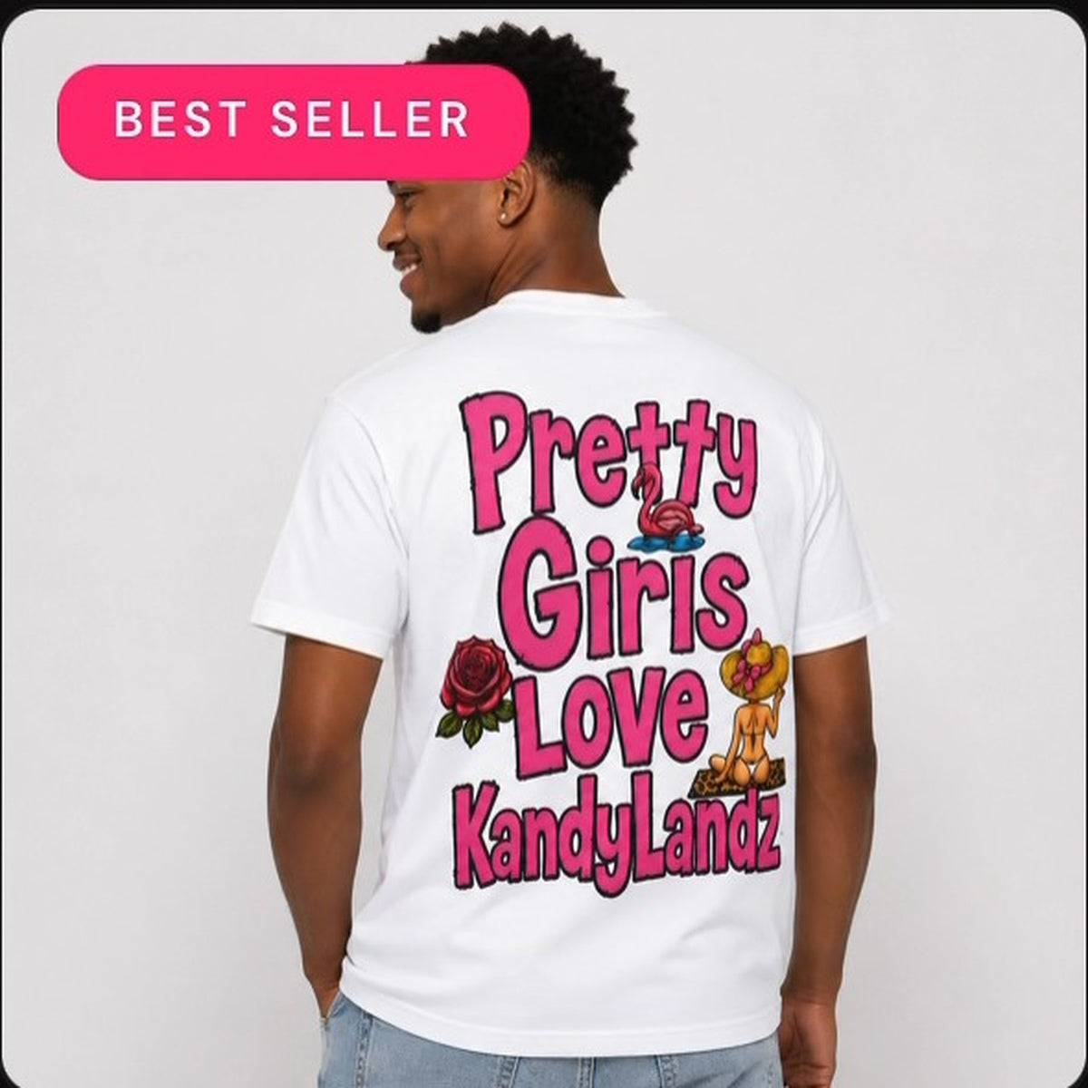 Pretty Girls Love KandyLandz Tee — White